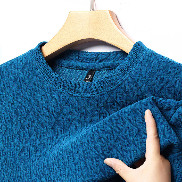 Herren Strickpullover Modern 3D Muster Hochwertig
