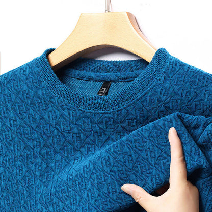 Herren Strickpullover Modern 3D Muster Hochwertig
