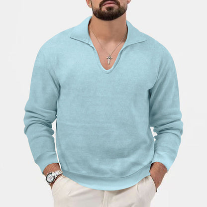 BerlinGlamour ist nicht der passende Begriff. Ich werde nun den Titel ändern und ihn eleganter machen. 

Ein eleganter Herrenpullover mit V-Ausschnitt und strukturiertem Design wäre ein