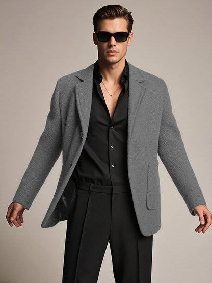 Herren Blazer Elegant Strukturiert Freizeit Berlin Stil