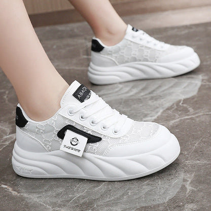 Damen Sneaker Chunky Modisch mit Struktur Oberfläche
