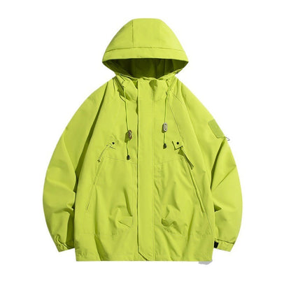 Herren Outdoorjacke Vielseitig Verstellbar Große Taschen