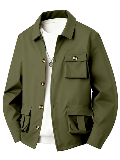 Herren Outdoor-Jacke Funktionstaschen Praktisch Wasserdicht