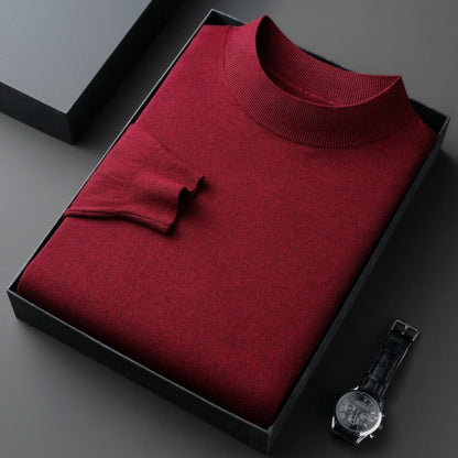 Eleganter Herren Pullover aus Baumwolle Fein Gestrickt