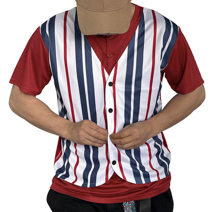 Herren Sportshirt Gestreift Überwurf Modern Sportlich