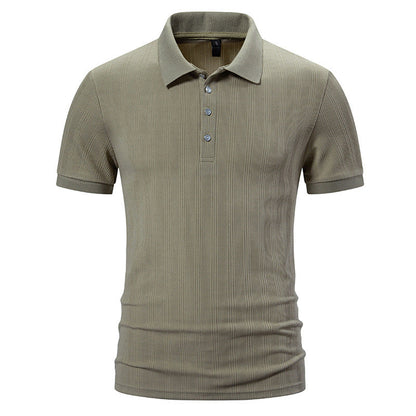 Herren Poloshirt Hochwertig Strukturiert Modern