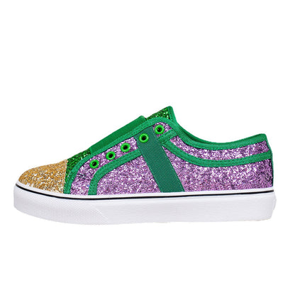 Damen Sneaker Glitzernde Slip On Schuhe Modisch