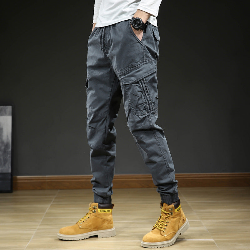 Herren Cargohose Urban Style Modern Schwarz - BerlinGlamour