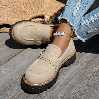 Damen Mokassinschuhe Elegantes Design Robust