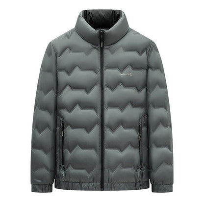 Herren Winterjacke Gefüttert Warm Isoliert