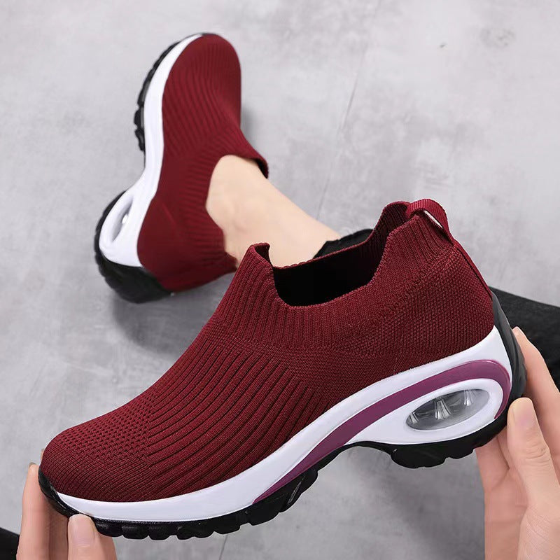 Damen Sneaker atmungsaktiv mit Stoßdämpfer Sohle