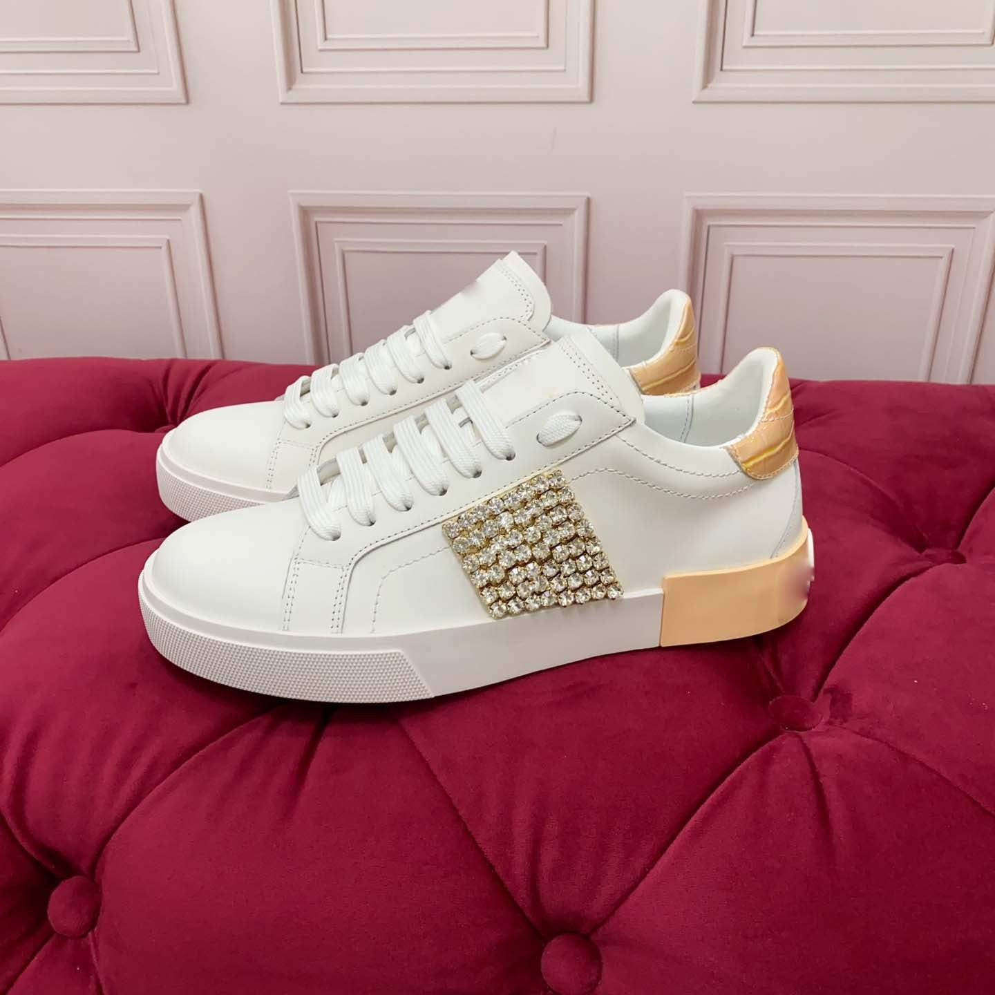 Damen Sneaker Glitzer Schuhe Elegant Modisch