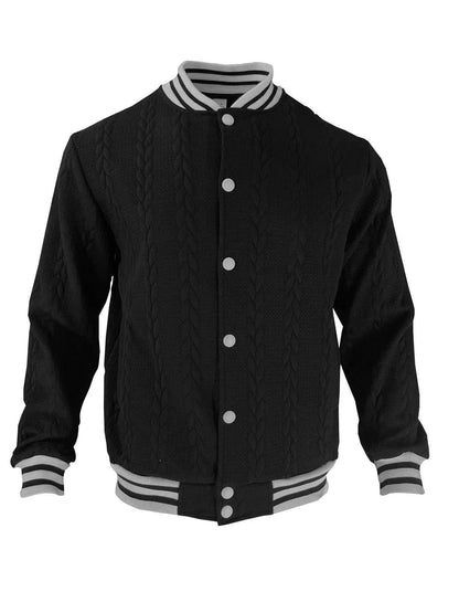 Herren Übergangsjacke Sportlich Mit Taschen Streifen
