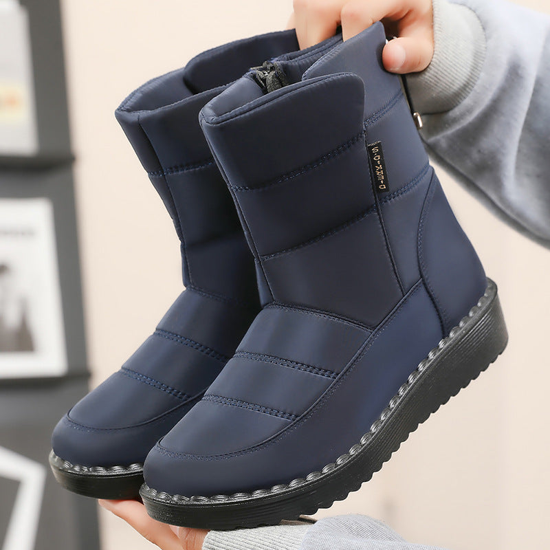 Damen Winterboots Warm Rutschfest Schnee Stiefel