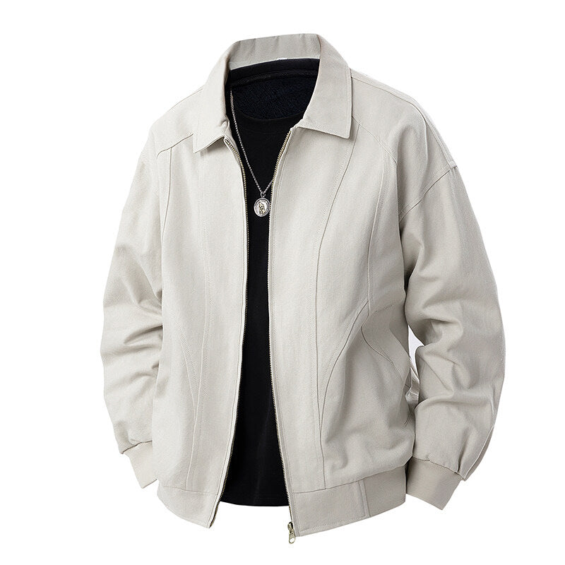 Herren Übergangsjacke Lässig Modern mit Stehkragen und Taschen - BerlinGlamour