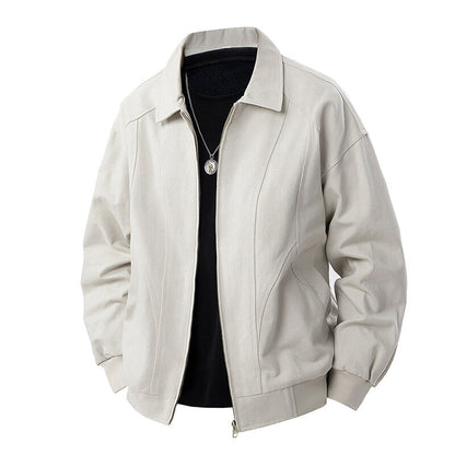 Herren Übergangsjacke Lässig Modern mit Stehkragen und Taschen - BerlinGlamour