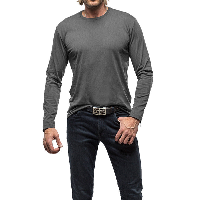 Herren Langarmshirt Atmungsaktiv Funktionsshirt Sportlich - BerlinGlamour