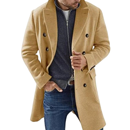 Herren Mantel Doppeltuch Klassisch Modern Berlin Style