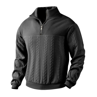 Herren Fleece Pullover Hochkragen Modisch