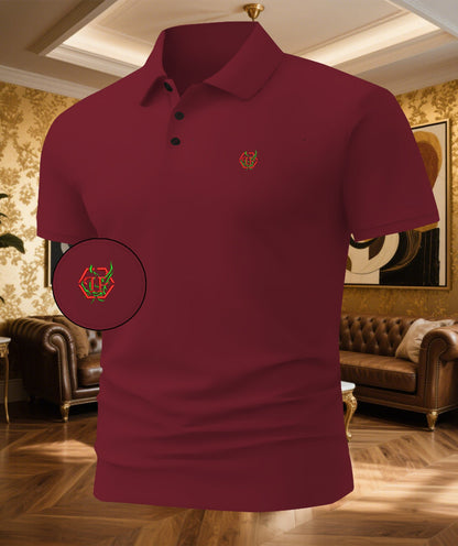 Herren Polohemd Modern Schnitt Edles Design
