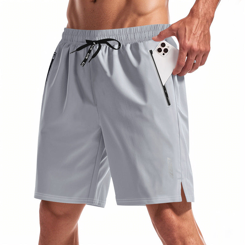 Herren Sportshorts Atmungsaktiv Elastisch Mit Seitentaschen
