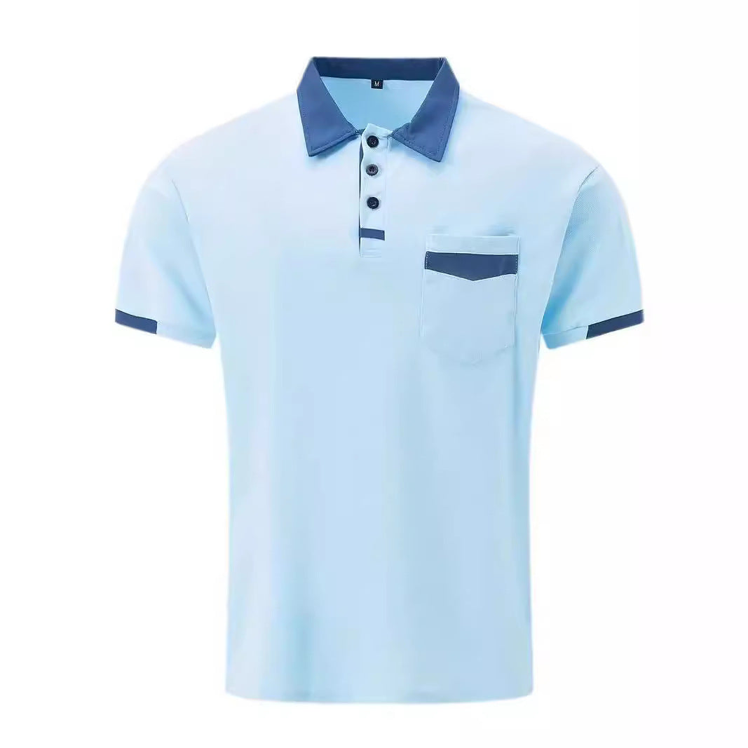 Herren Poloshirt Modern mit Kontraststreifen Eleganz
