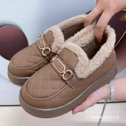 Damen Slipper Warm Weich Luxus Design Komfort