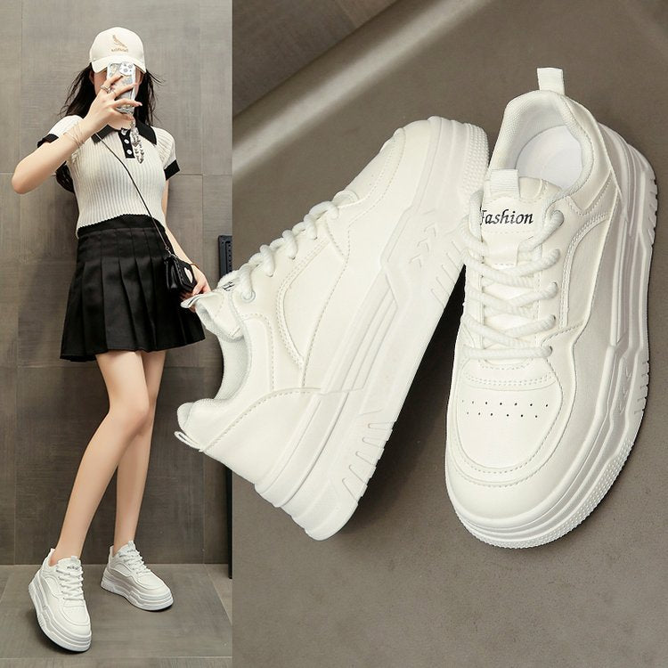 Damen Plattform Sneaker Hoch Modisch Komfort Sohle - BerlinGlamour