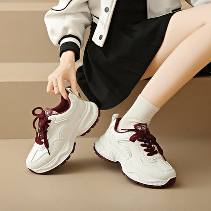 Damen Sneaker Sportlich Chunky Komfortabel mit Dämpfung