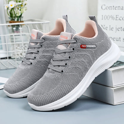Damen Sneaker Laufschuhe Sport Atmungsaktiv