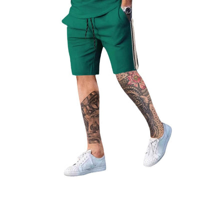 Herren Sport Shorts mit Streifen Seitenstreifen Laufshorts
