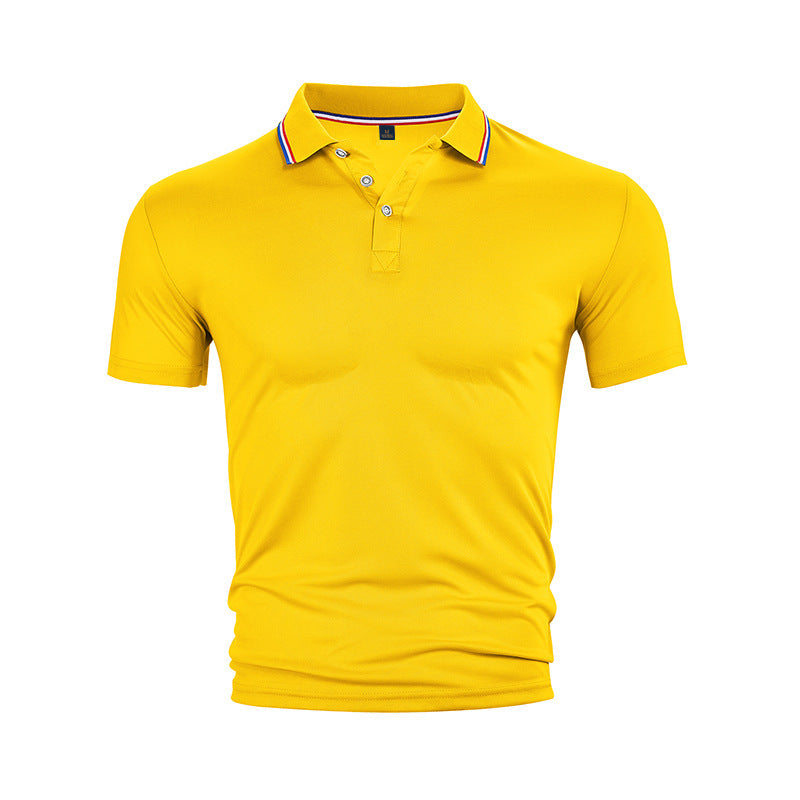 Herren Poloshirt Klassisch mit Kontrastkragen Modern