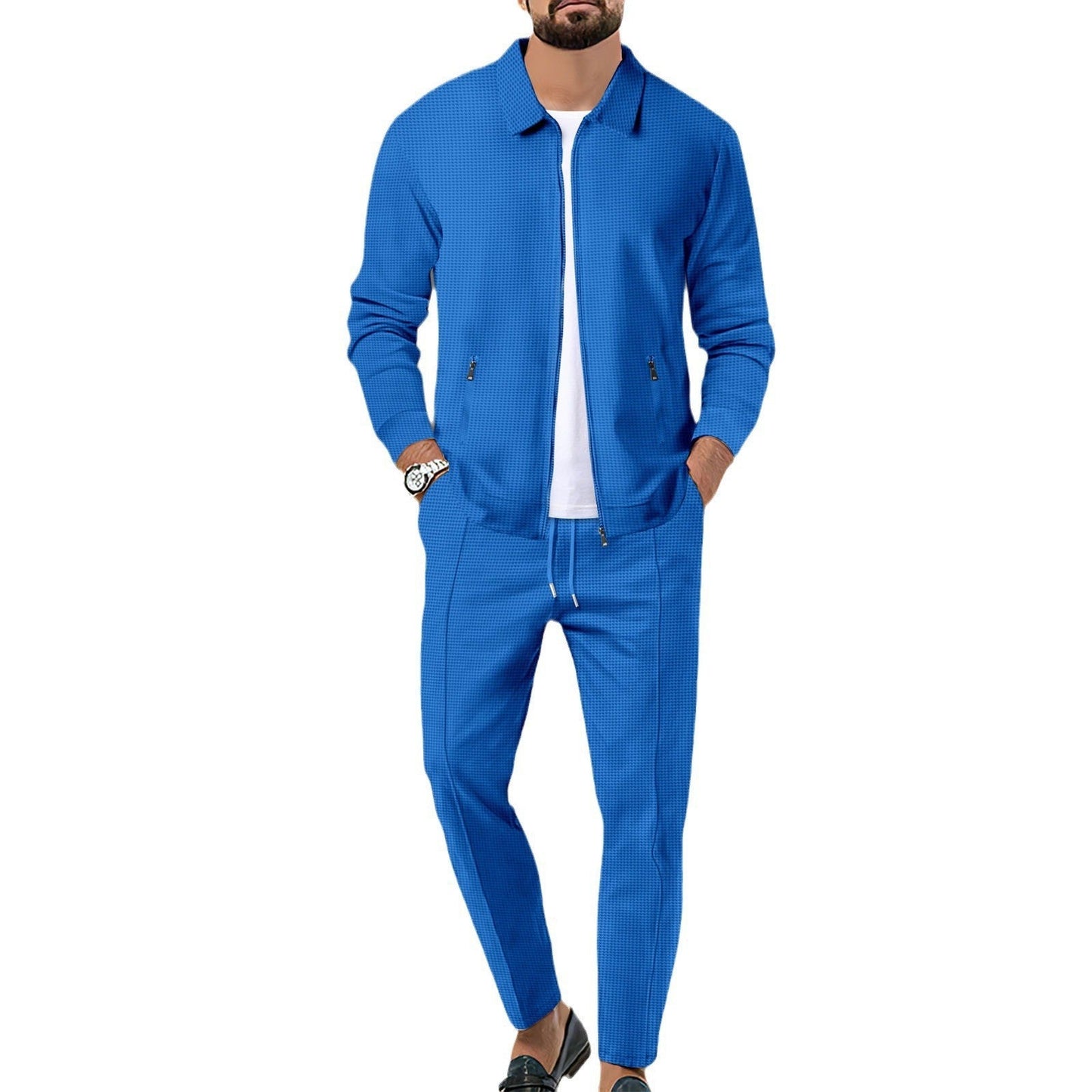 Herren Freizeit-Set Modern mit Reißverschluss und Elastikbund