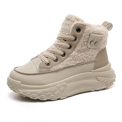 Damen Sneaker Winter Warm kuschelig Rutschfest