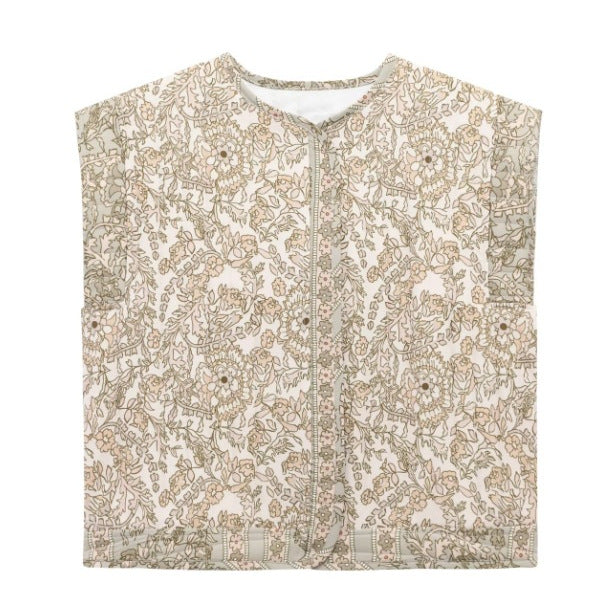 Damenweste Steppweste Floral Modern mit Taschen