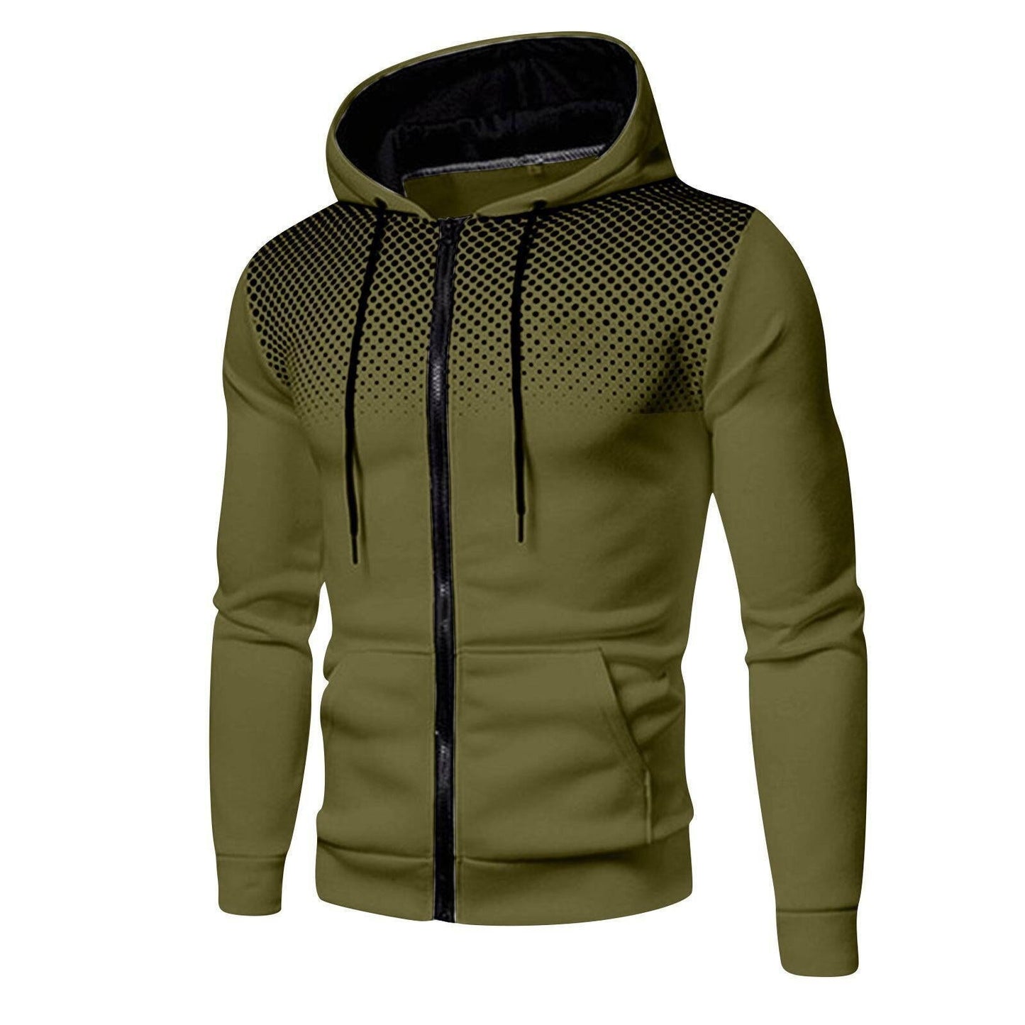 Herren Kapuzenpullover Sportlich Funktionell Reißverschluss
