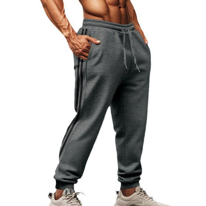Herren Jogginghose Elastisch Sportlich Mit Seitenstreifen