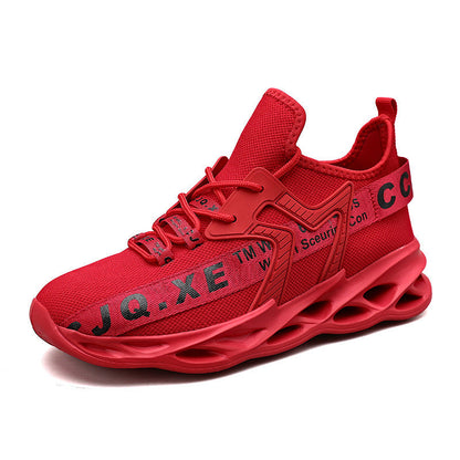 Damen Sneaker Leicht Luftig Sportschuhe Weißen Sohlen