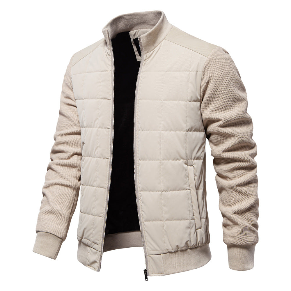 Herren Steppjacke Sportlich Reißverschluss Warm - BerlinGlamour