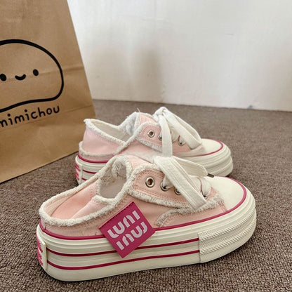 Damen Sneaker Sportschuh Flauschig Trendig Blocksole