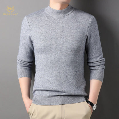 Herren Rollkragenpullover Fein Baumwolle Qualität Made - BerlinGlamour