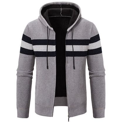 Herren Kapuzenjacke Modisch Strukturiert Elegant