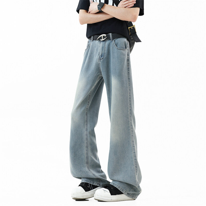 Herren Denim-Hose Weit Bein Relaxed Fit - BerlinGlamour