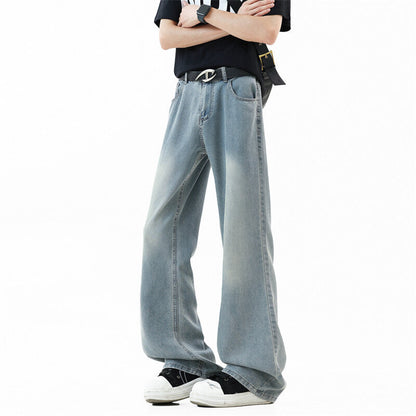 Herren Denim-Hose Weit Bein Relaxed Fit - BerlinGlamour