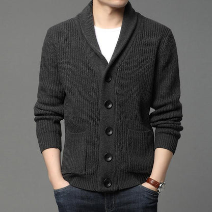 Herren Strickjacke Kuschelig Modern mit Taschen