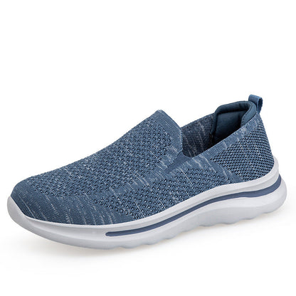 Damen Sneaker Bequem Atmungsaktiv Strick Oberteil Sportlich