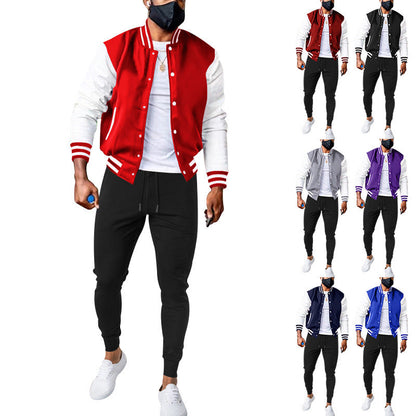 Herren Sportjacke College Style Elastisch Modern - BerlinGlamour