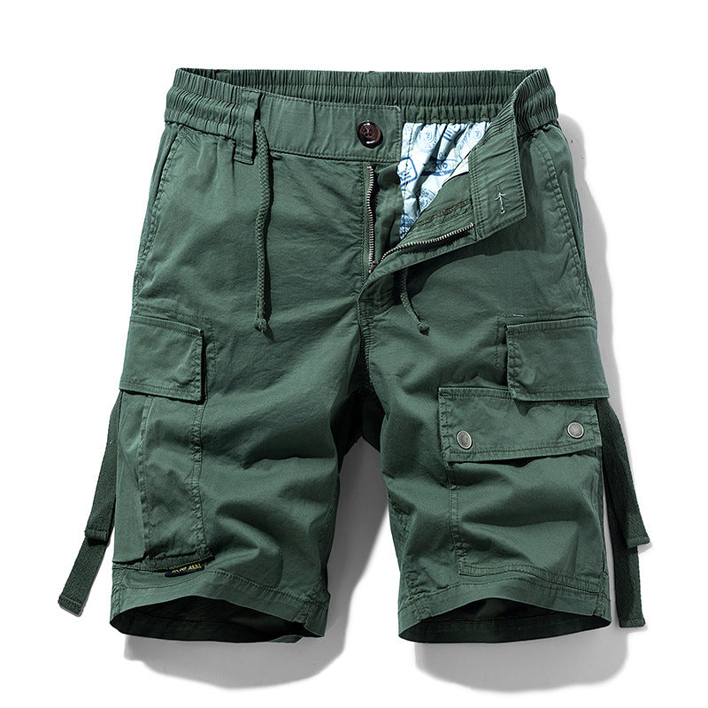 Herren Cargoshorts Elastisch Bequem Mit Seitentaschen