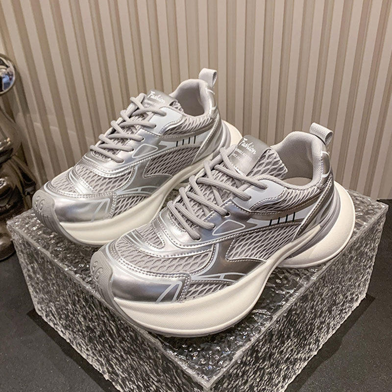 Damen Sneaker Sportlich Leicht Atmungsaktiv Bequem
