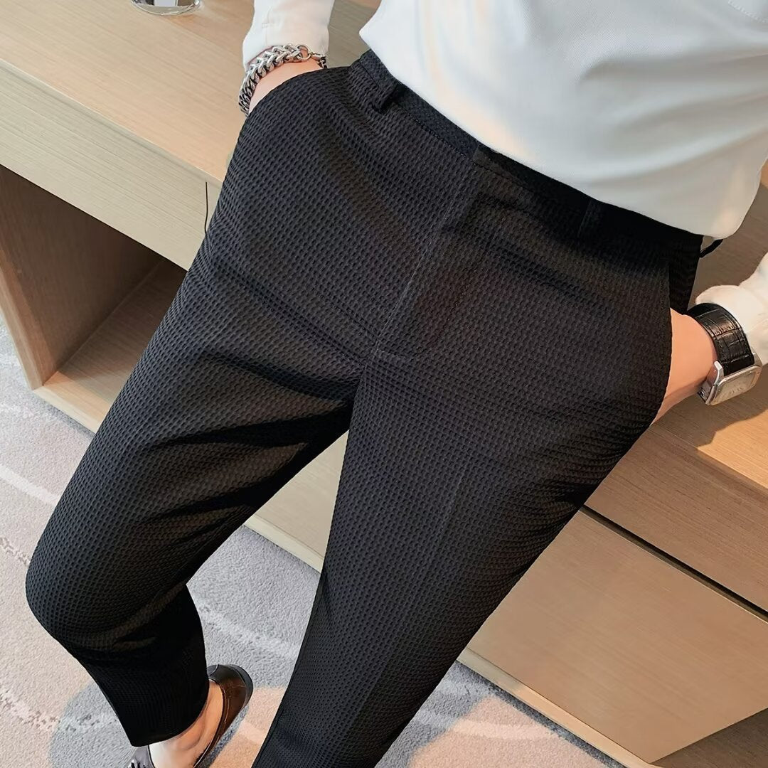 Herren Slim-Fit Hose Frühlings Look Modern